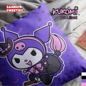 14x14 Kuromi Witch Throw Pillow